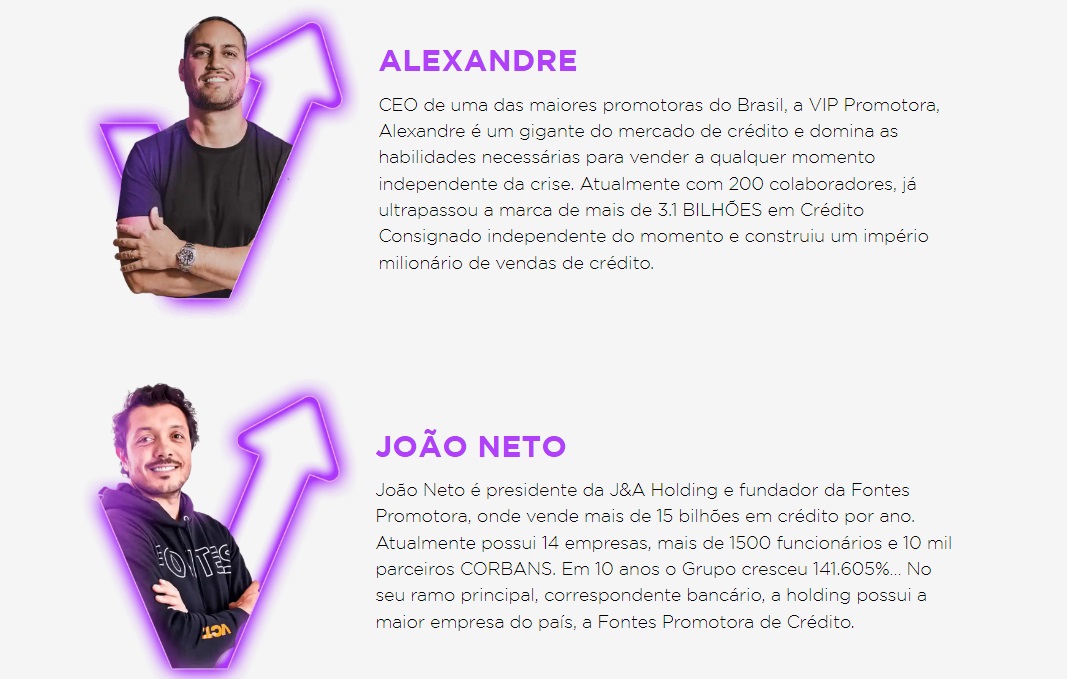 João Neto, e Alexandre Matos